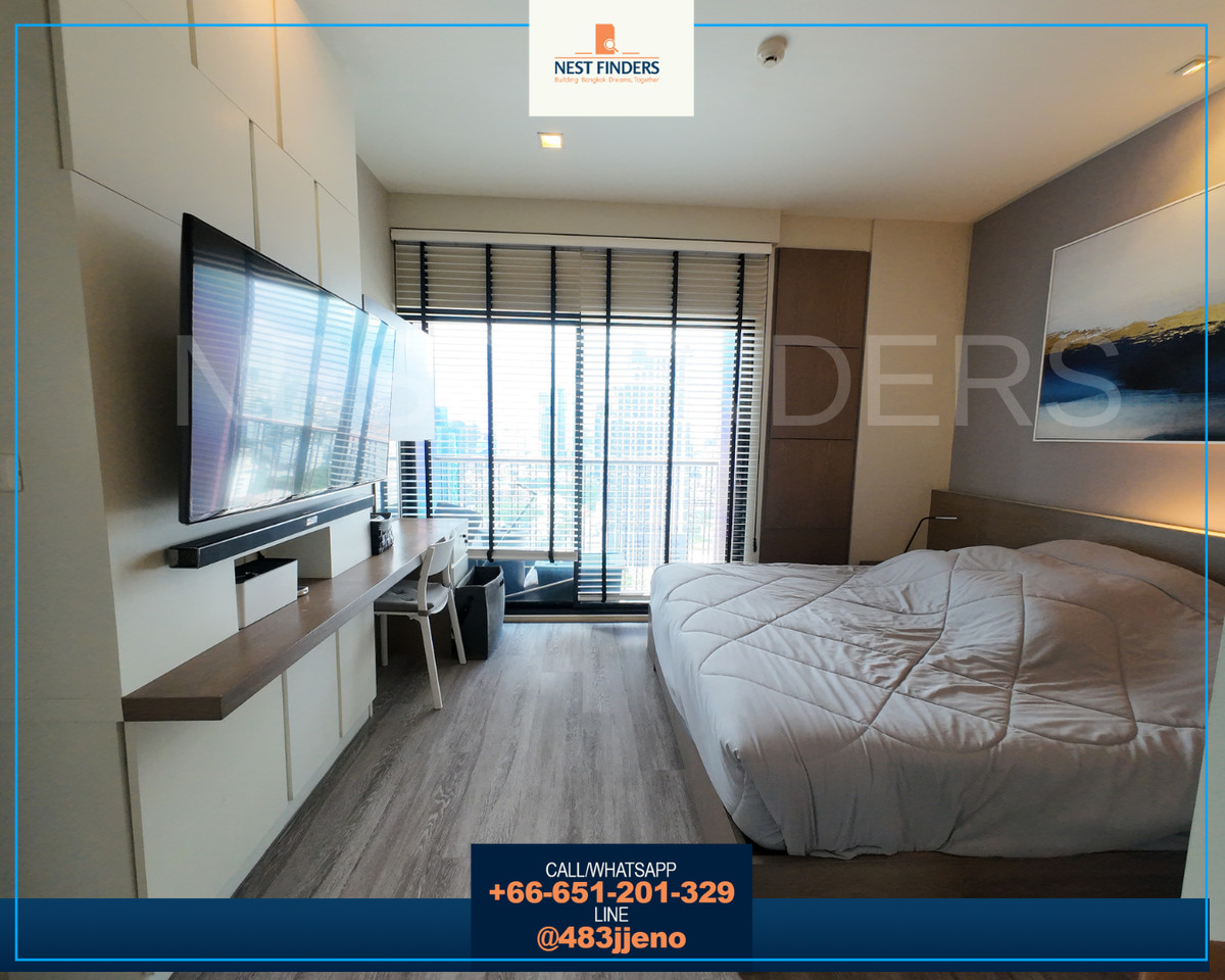 For RentCondoSukhumvit, Asoke, Thonglor : Ready to move in 💗 For rent, spacious room, next to BTS Ekkamai 💗 Noble Reveal Sukhumvit 63