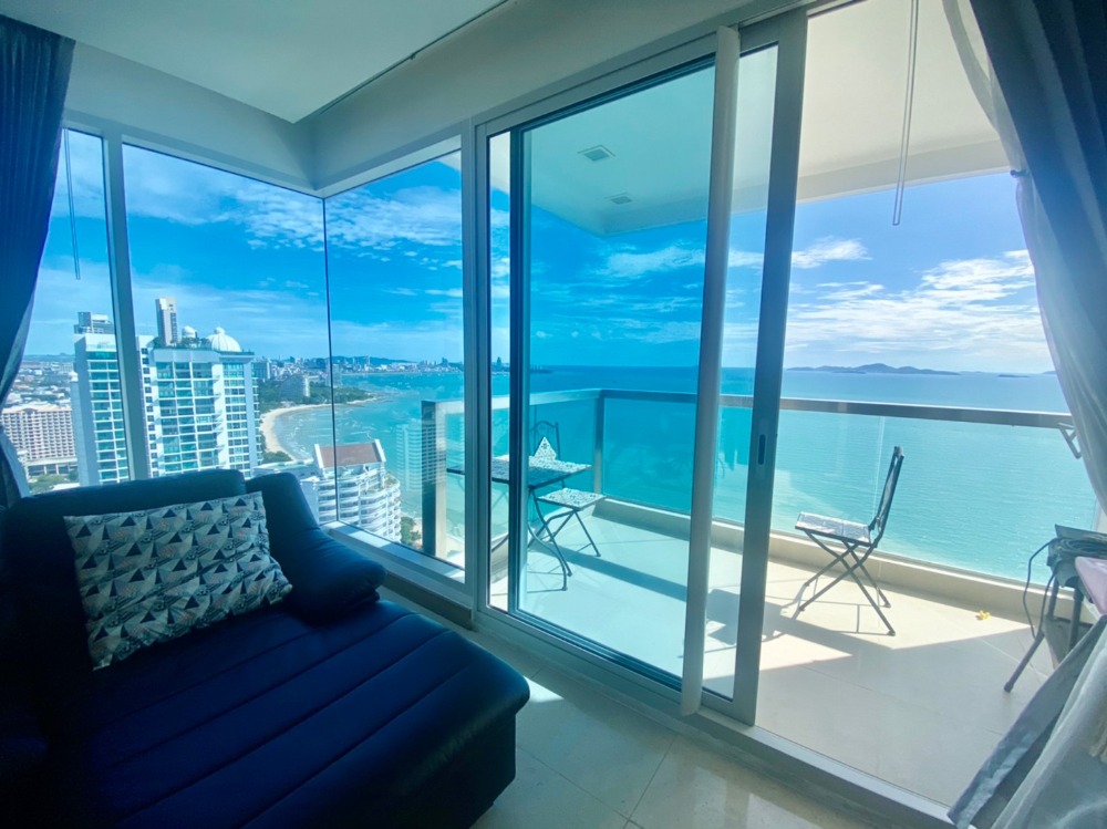 ให้เช่าคอนโดพัทยา บางแสน ชลบุรี สัตหีบ : For Rent The Palm Wongamat Beach Front Pattaya  2Beds Sea view (S03-0916)