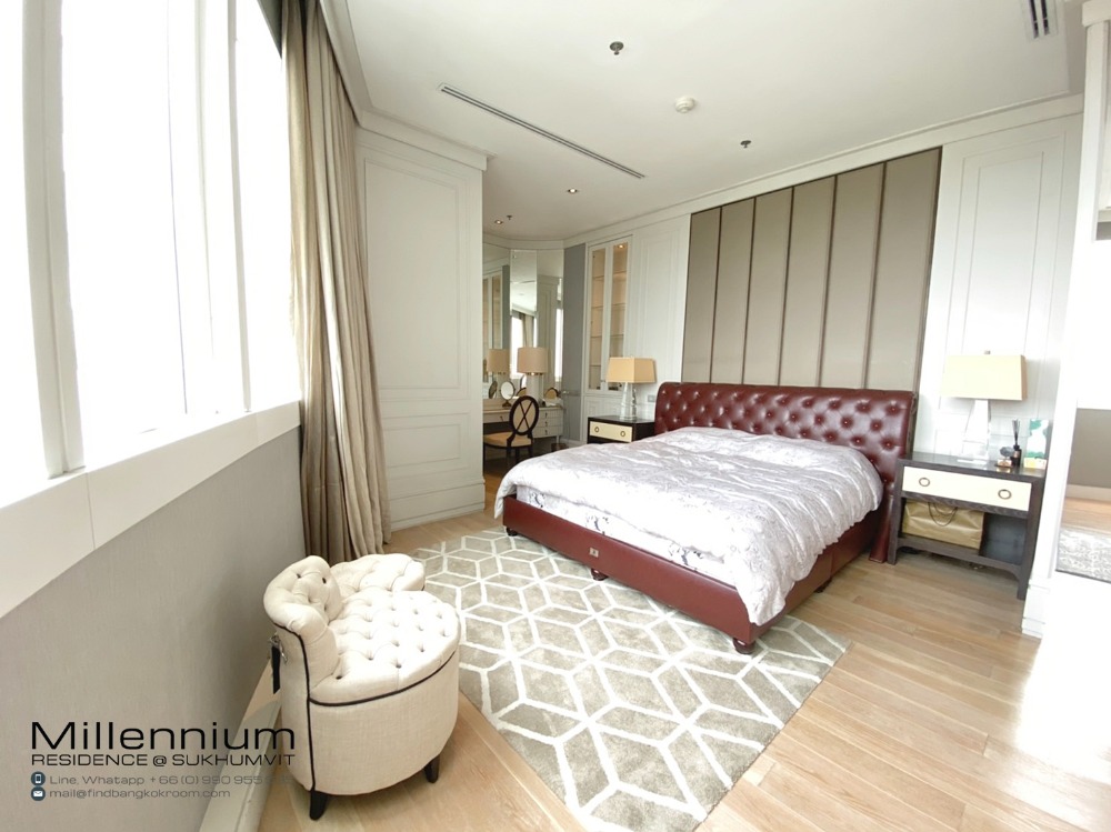 ให้เช่าคอนโดสุขุมวิท อโศก ทองหล่อ : Millennium Residence Luxury Duplex 3 Bedroom 3 Bathroom For Rent