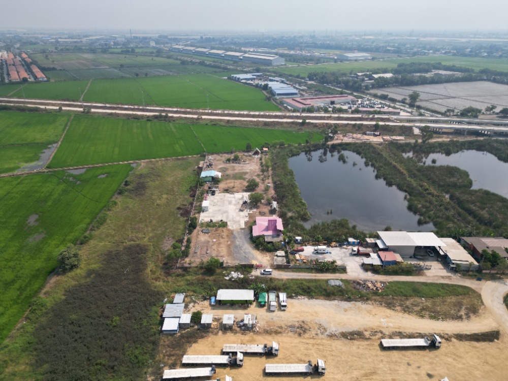 For SaleLandAyutthaya : Land with a large house, 4 rai, 1 kilometer from Lotus Bang Pa-in, 1 kilometer from the industrial estate.