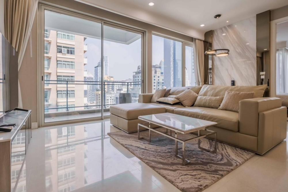 ให้เช่าคอนโดวิทยุ ชิดลม หลังสวน : Rental : Q Langsuan , 2 Bed 2 Bath , 106.31 S.qm , 16th Floor ** Corner Room **