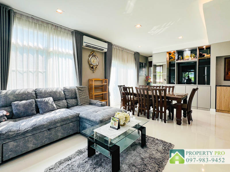 For SaleHouseNonthaburi, Bang Yai, Bangbuathong : House for Sale Mantana Westgate, 4 Bedroom 60 Sqw 185 Sqm Fully Furnished Near MRT Talad Bang Yai, Klong Bang Phai, Bang Yai, Bang Bua Thong : EL24S-004