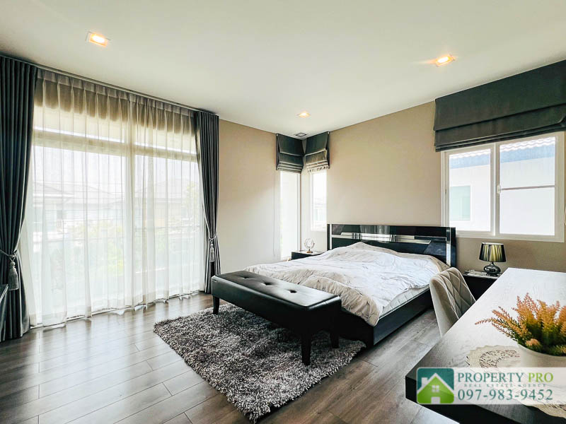 For SaleHouseNonthaburi, Bang Yai, Bangbuathong : House for Sale Mantana Westgate, 4 Bedroom 60 Sqw 185 Sqm Fully Furnished Near MRT Talad Bang Yai, Klong Bang Phai, Bang Yai, Bang Bua Thong : EL24S-004