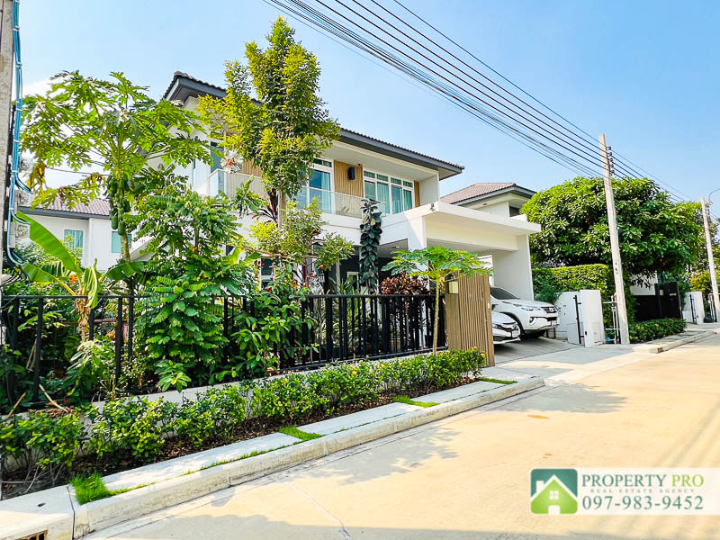 For SaleHouseNonthaburi, Bang Yai, Bangbuathong : House for Sale Mantana Westgate, 4 Bedroom 60 Sqw 185 Sqm Fully Furnished Near MRT Talad Bang Yai, Klong Bang Phai, Bang Yai, Bang Bua Thong : EL24S-004