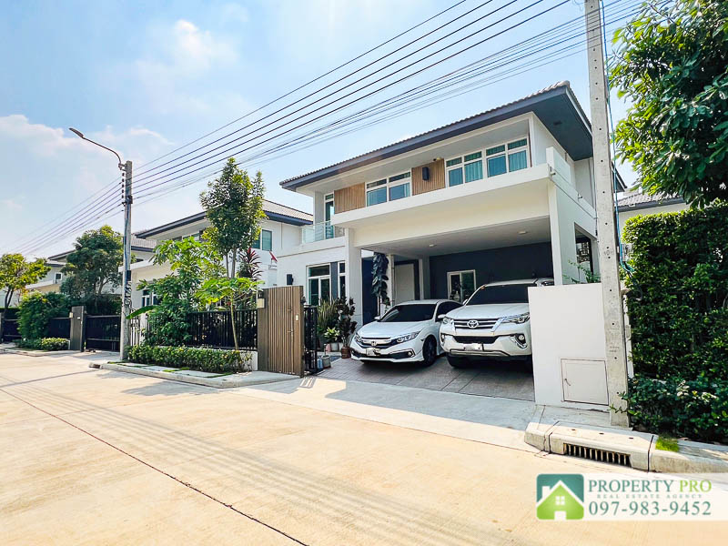 For SaleHouseNonthaburi, Bang Yai, Bangbuathong : House for Sale Mantana Westgate, 4 Bedroom 60 Sqw 185 Sqm Fully Furnished Near MRT Talad Bang Yai, Klong Bang Phai, Bang Yai, Bang Bua Thong : EL24S-004
