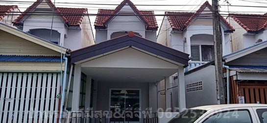 For SaleTownhomeMin Buri, Romklao : 2-storey detached house for sale, Phibunsap Village. Relationship Road 23 Near Nong Chok futsal field Suwinthawong Road, Khok Phaet Subdistrict, Nong Chok District, Bangkok 10530
