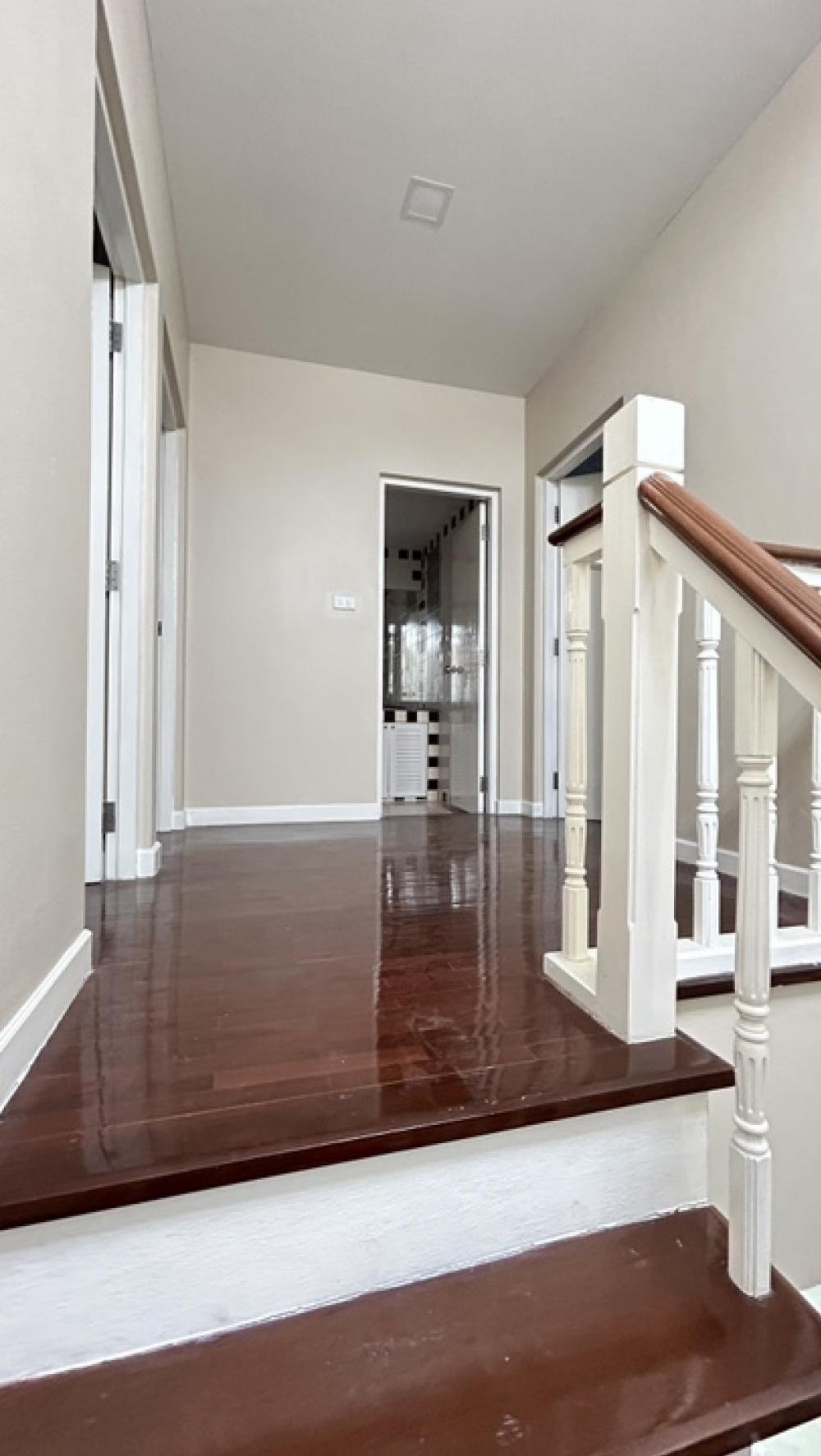 For RentHousePathum Thani,Rangsit, Thammasat : 2-storey detached house for rent, beautiful, newly renovated, Land & House project, price 20,000 / month #House newly renovated, painted, new electrical system throughout the house.