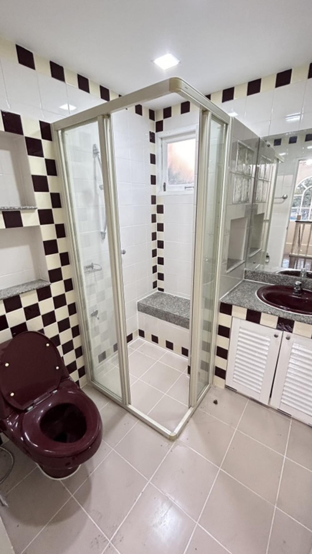 For RentHousePathum Thani,Rangsit, Thammasat : 2-storey detached house for rent, beautiful, newly renovated, Land & House project, price 20,000 / month #House newly renovated, painted, new electrical system throughout the house.