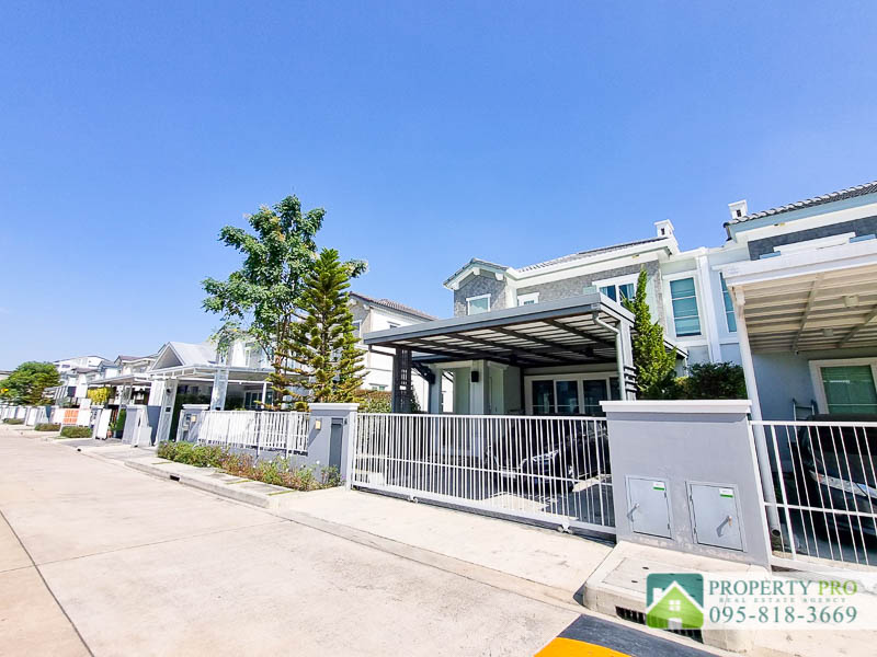 ขายบ้านบางนา แบริ่ง ลาซาล : ขาย บ้าน Anya บางนา รามคำแหง 2 บ้านแฝด แบบ 2 ห้องนอน 43 ตรว 146 ตรม สไตล์ French Country สภาพใหม่เอี่ยม เฟอร์นิเจอร์ เครื่องใช้ไฟฟ้าครบ ใกล้ เฉลิมพระเกียรติ ร.9 Mega Bangna ราชวินิตบางแก้ว สนามบินสุวรรณภูมิ : SL24S-002