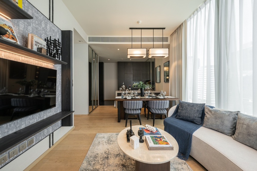 For RentCondoWitthayu, Chidlom, Langsuan, Ploenchit : For rent 2 bedroom at 28 Chidlom - New unit ready to move in