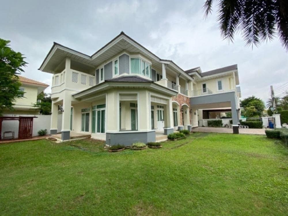 For RentHouseLadkrabang, Suwannaphum Airport : For rent/sale, single house, Perfect Place, Masterpiece, beautifully decorated, air conditioned, fully furnished, 5 bedrooms, 5 bathrooms, rental price 120,000 baht, selling for 28 million.