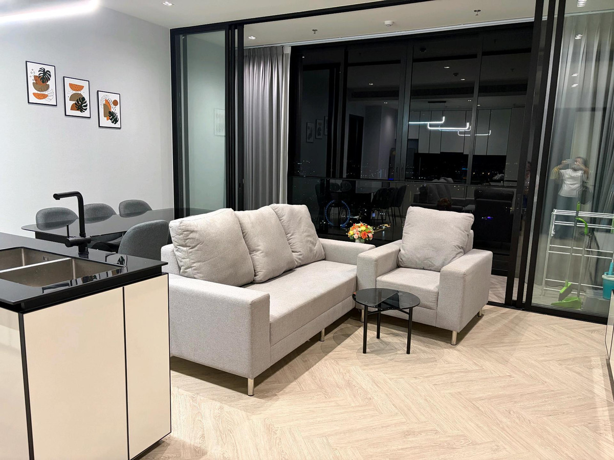 For RentCondoWongwianyai, Charoennakor : 🏙️For rent, brand new room, 2 bedrooms @Chapter Charoen Nakhon, fully furnished, complete with electricity, ready to move in 📲0616395225
