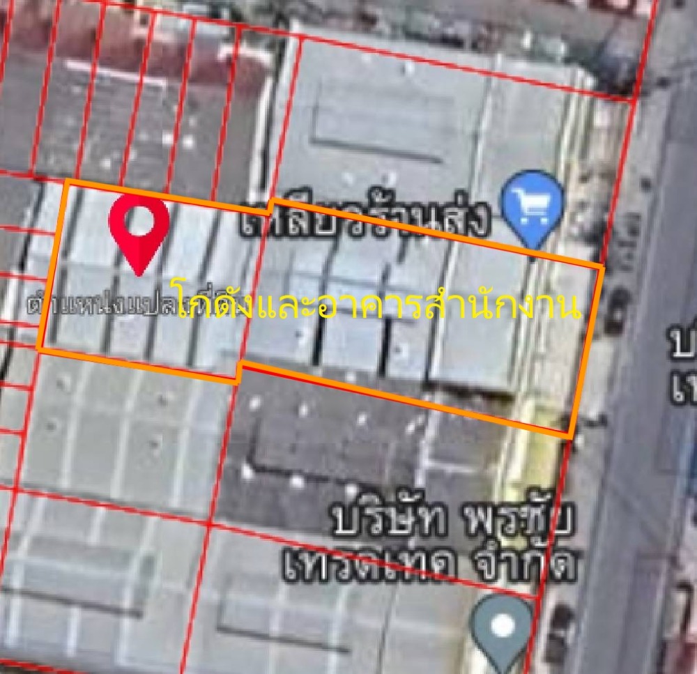 For SaleWarehouseSamut Prakan,Samrong : Warehouse for sale & 3-story office building, area 180 sq m., usable area approximately 950 sq m., Soi Phraeksa 31, Phraeksa, Mueang Samut Prakan, road width 16 meters.