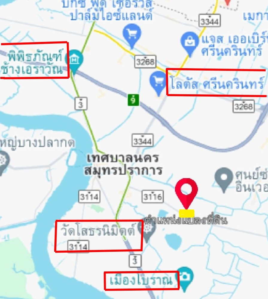 For SaleWarehouseSamut Prakan,Samrong : Warehouse for sale & 3-story office building, area 180 sq m., usable area approximately 950 sq m., Soi Phraeksa 31, Phraeksa, Mueang Samut Prakan, road width 16 meters.