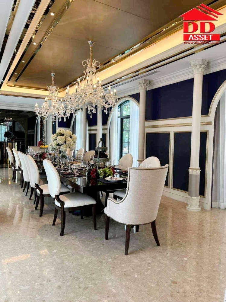ขายบ้านปิ่นเกล้า จรัญสนิทวงศ์ : ขายคฤหาสน์หรู เดอะแกรนด์ ปิ่นเกล้า The Grand Pinklao ติดถนนบรมราชชนนี Placio de San Telmo (พาลาซิโอ้ เดอ ซาน เตลโม) บ้านมีสระว่ายน้ำกลางบ้าน  รหัส H8031