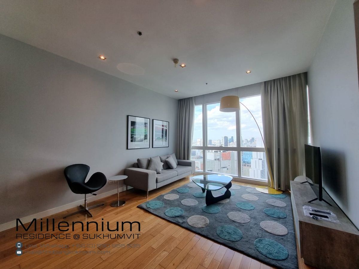 ให้เช่าคอนโดสุขุมวิท อโศก ทองหล่อ : Millennium Residence Bangkok 2 Bedroom Luxury condo Near BTS For Rent