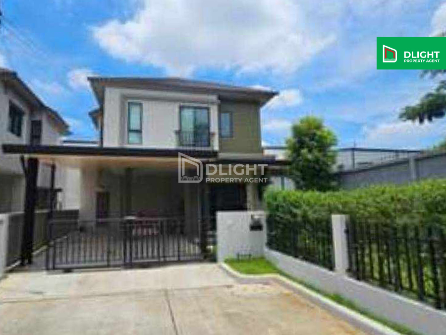 For SalePathum Thani,Rangsit, Thammasat : Twin house, V Compound Village, Tiwanon, Rangsit, 60.1 sq m, 180 sq m, 3 bedrooms, 3 bathrooms, price 6.7 million baht.