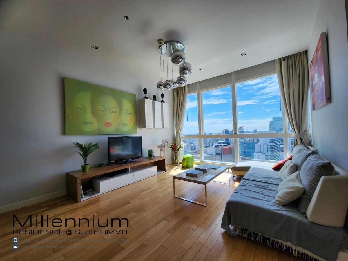 ให้เช่าคอนโดสุขุมวิท อโศก ทองหล่อ : Fully furnished condo for rent in Bangkok sukhumvit Millennium Residence