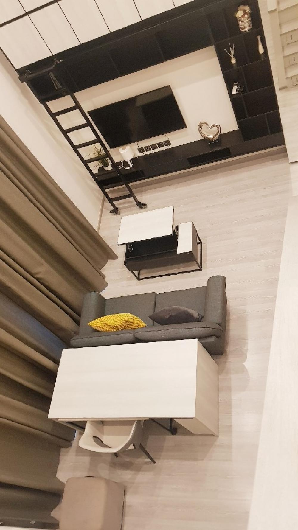For RentCondoOnnut, Udomsuk : Ready to move in!! 1 bedroom Duplex, high floor, Condo for rent, The Line Sukhumvit 101.