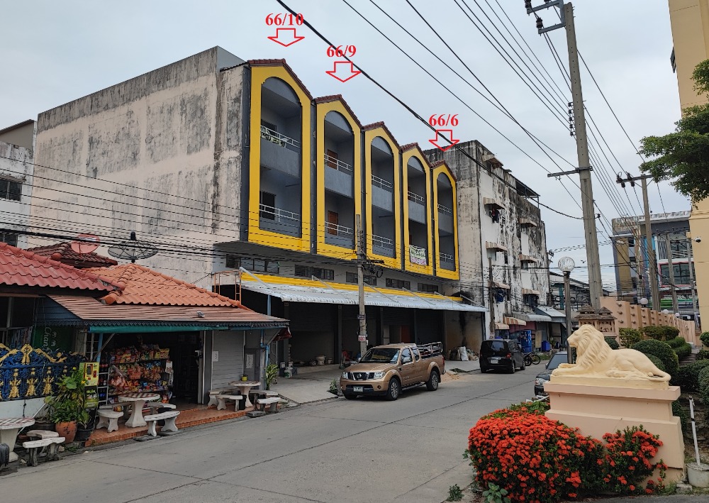 For SaleShop HouseSamut Prakan,Samrong : 3.5 storey shophouse with rooftop, beginning of Soi Thai Prakan 1/4