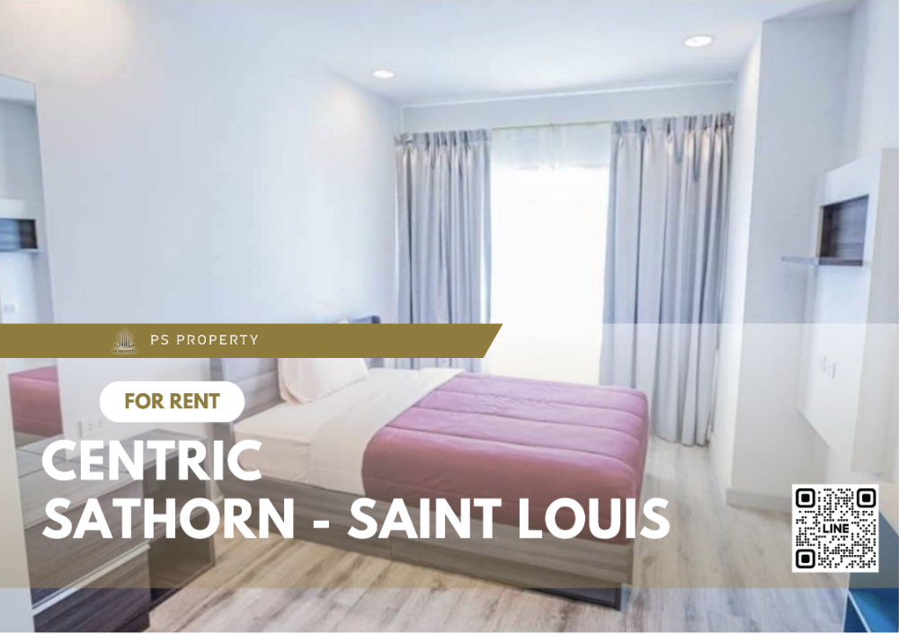 For RentCondoSathorn, Narathiwat : For rent✨Centric Sathorn - Saint Louis✨ High floor, city view, furniture, complete electrical appliances, near BTS St. Louis.