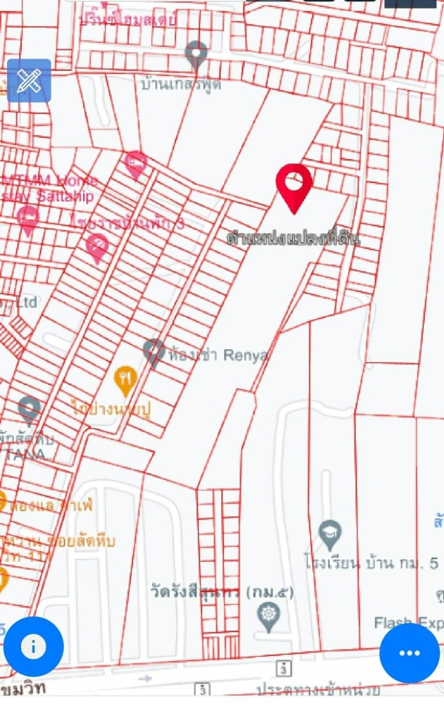 ขายที่ดินพัทยา บางแสน ชลบุรี สัตหีบ : ขายที่ดิน สัตหีบ ชลบุรี เนื้อที่ 13 ไร่ 237.2 ตร.วา ซอยสัตหีบสุขุมวิท 111 ถนนสุขุมวิท พลูตาหลวง สัตหีบ ชลบุรี ห่างถนนสุขุมวิท 300 ม. ราคา 29,904,600 บาท