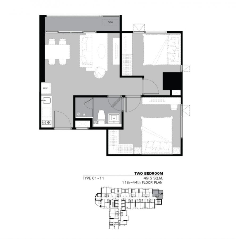 ให้เช่าคอนโดลาดพร้าว เซ็นทรัลลาดพร้าว : 🔥ให้เช่าด่วน🔥ไลฟ์ ลาดพร้าว ห้องกว้าง 2ห้องนอน เฟอร์ครบพร้อมเข้าอยู่ ติดรถไฟฟ้าBTS,MRT