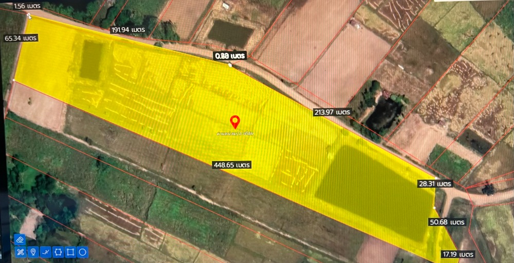 For SaleLandKhon Kaen : Beautiful plot of land, 32 rai, suitable for a resort, agricultural garden, and residential project.