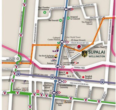 For RentCondoRama9, Petchburi, RCA : 4245😊 For RENT 3 bedrooms for rent🚄near MRT Cultural Center🏢Supalai Wellington 1 Supalai Wellington 1🔔Area: 136 sq m.💲Rent: 80,000฿📞O99-5919653,065-9423251✅LineID:@sureresidence