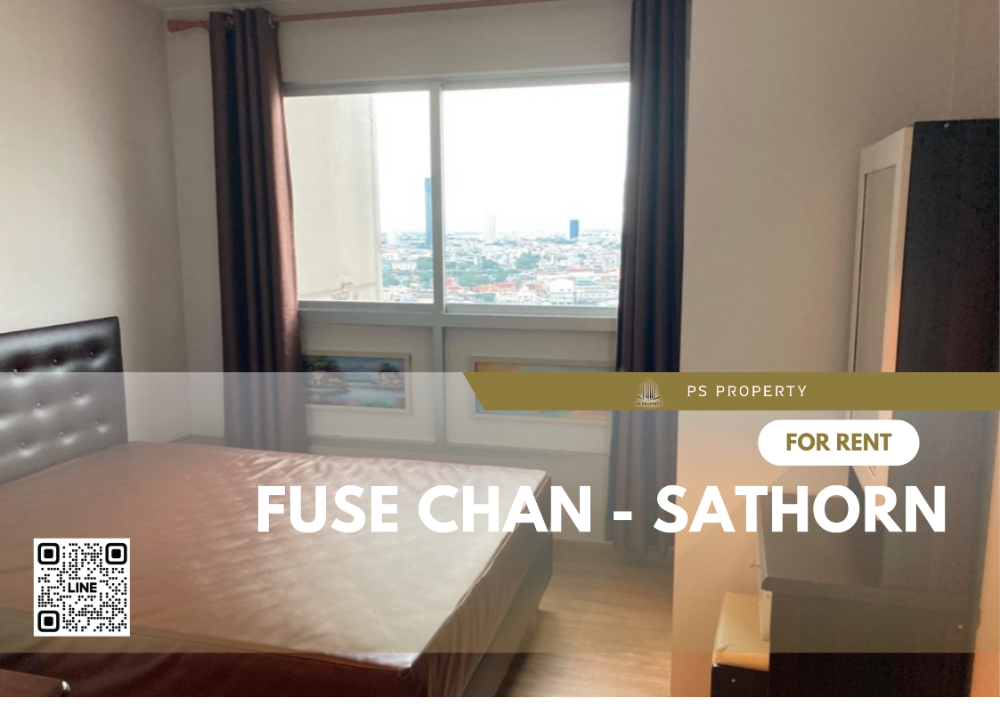 ให้เช่าคอนโดสาทร นราธิวาส : ให้เช่า📌Fuse Chan - Sathorn📌ใจกลางสาทร ใกล้ BTS ช่องนนทรี เฟอร์นิเจอร์ เครื่องใช้ไฟฟ้าครบ