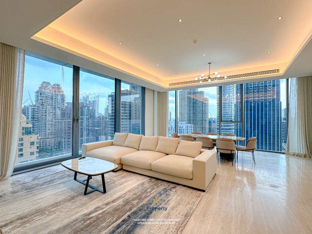 For RentCondoWitthayu, Chidlom, Langsuan, Ploenchit : High Floor 3 bedroom FOR RENT : SCOPE LANGSUAN | Call 093-265-4789