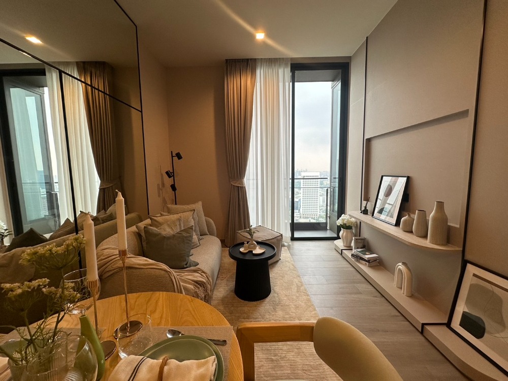 For RentCondoLadprao, Central Ladprao : 1 bedroom, garden view, newly decorated, beautiful, ready to move in.