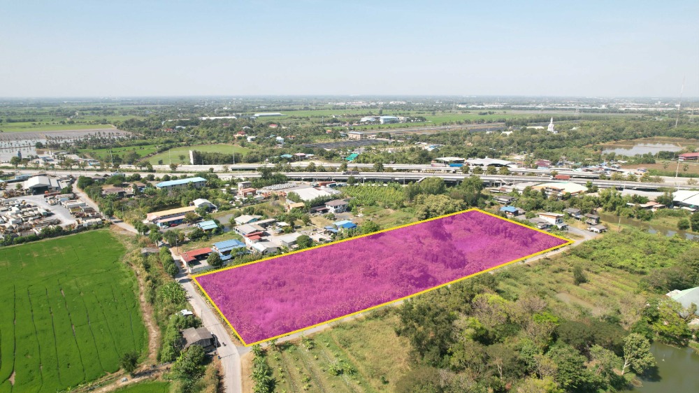 ขายที่ดินปทุมธานี รังสิต ธรรมศาสตร์ : ขายที่ดินเปล่า สามโคก ปทุมธานี เนื้อที่ 10-1-0 ไร่