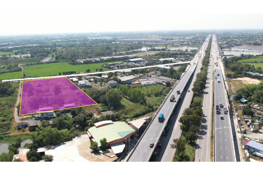 ขายที่ดินปทุมธานี รังสิต ธรรมศาสตร์ : ขายที่ดินเปล่า สามโคก ปทุมธานี เนื้อที่ 10-1-0 ไร่