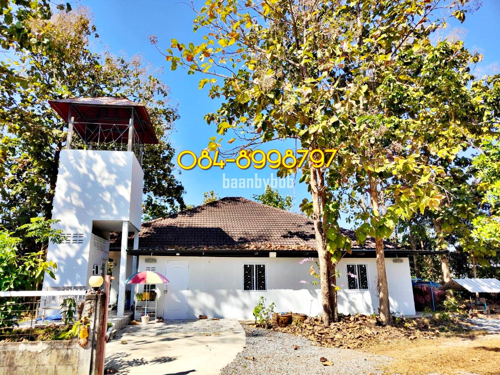 For SaleLandSakon Nakhon : Land for sale, Sakon Nakhon, Huai Yang Subdistrict, Mueang District, title deed, Red Garuda, 914.4 square wah, with 1 house, selling cheap, whole plot only 4.15 million baht.