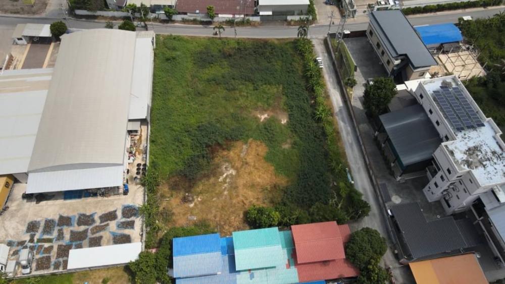 For SaleLandNonthaburi, Bang Yai, Bangbuathong : 💥Land for sale, filled in, corner plot, 2 rai 21 sq m., Lam Pho Subdistrict, Bang Bua Thong District, next to the road, suitable for a factory office💥