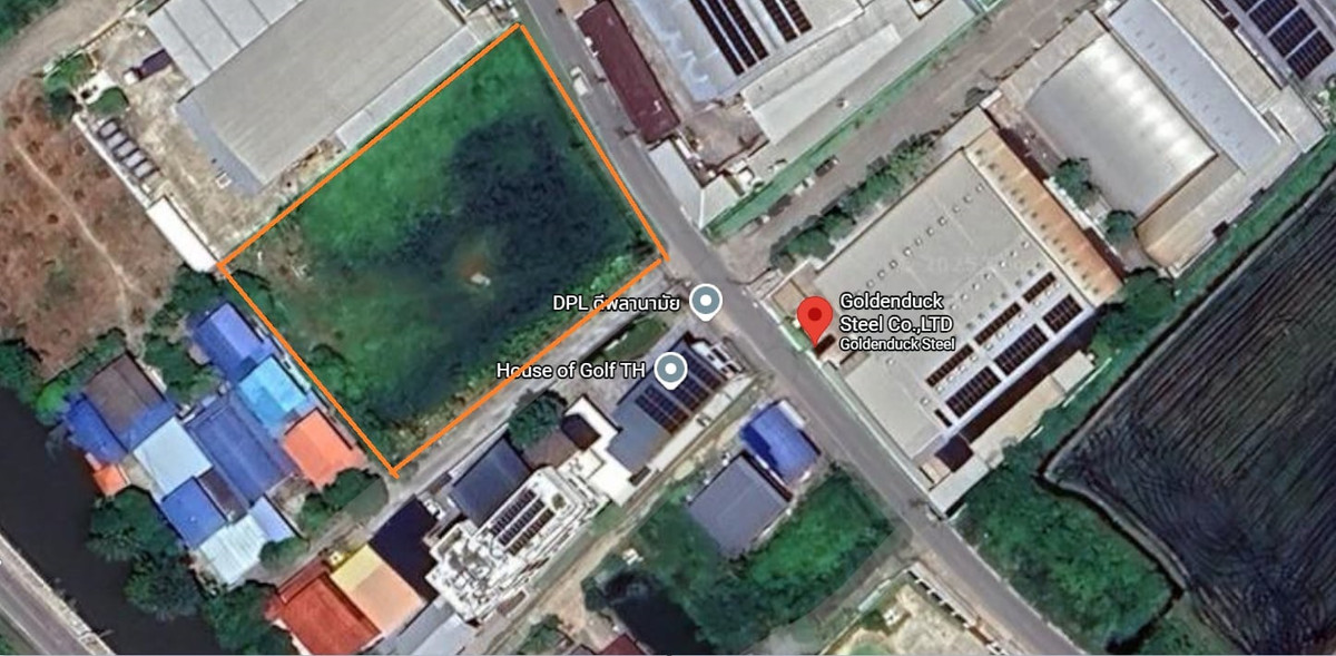 For SaleLandNonthaburi, Bang Yai, Bangbuathong : 💥Land for sale, filled in, corner plot, 2 rai 21 sq m., Lam Pho Subdistrict, Bang Bua Thong District, next to the road, suitable for a factory office💥