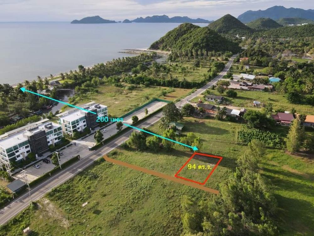 For SaleLandHuahin, Prachuap Khiri Khan, Pran Buri : Land for sale near the sea, cash-in installments, only 3 hours from Bangkok.