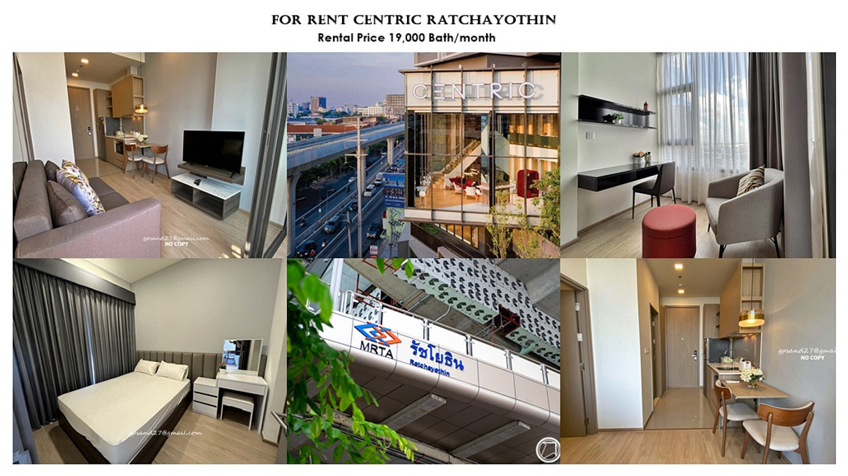 For RentCondoKasetsart, Ratchayothin : For Rent Centric Ratchayothin condo. Ready to move in.