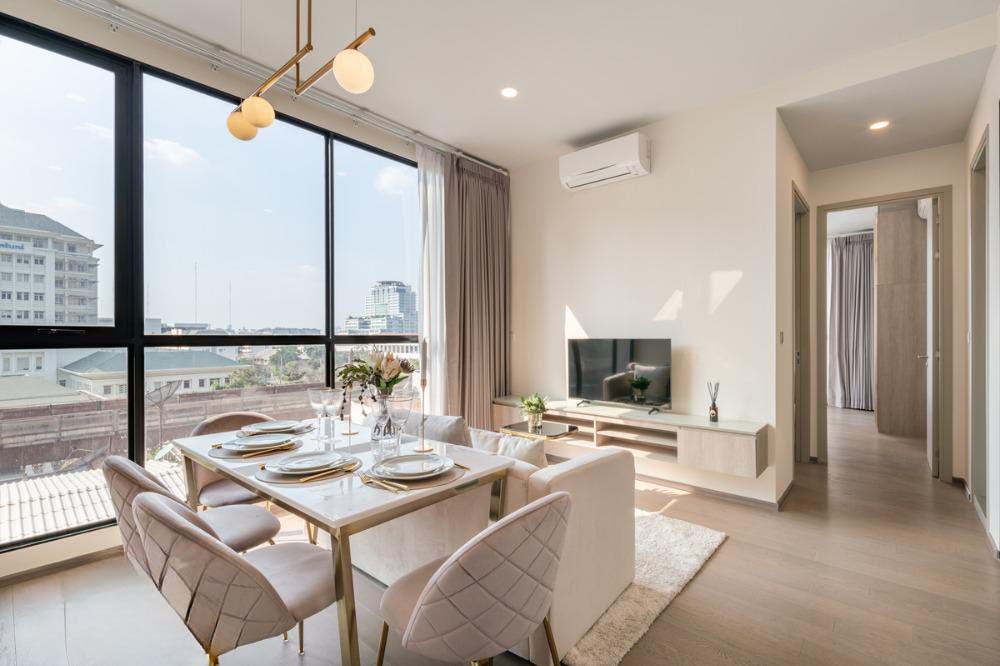 ให้เช่าคอนโดราชเทวี พญาไท : Park Origin Phayathai【𝐑𝐄𝐍𝐓】🔥ห้อง 2 นอน 2 น้ำ โทนขาวคลีน มินิมอล พื้นที่เยอะ🔥 ติดต่อไลน์ไอดี: @hacondo