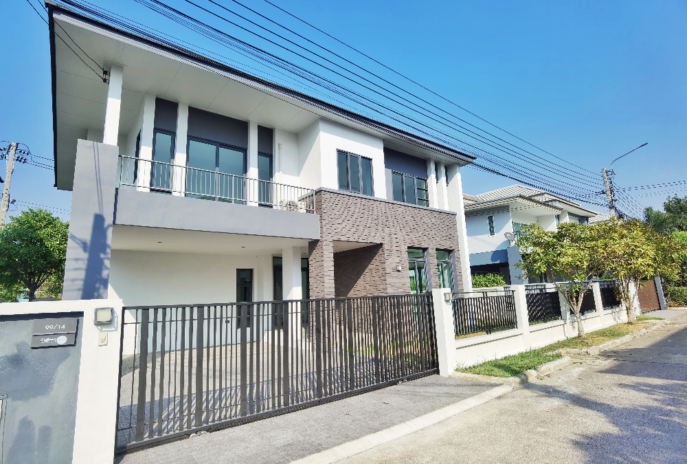 ขายบ้านนนทบุรี บางใหญ่ บางบัวทอง : บ้านเดี่ยว กาญจนาภิเษก - 340 ขนาด 106 ตร.วา ซื่อตรง พรีเมี่ยม บางบัวทอง บ้านใหม่ ไม่เคยอยู่ บ้านหลังใหญ่ พื้นที่ใช้สอยเยอะ ใกล้เซ็นทรัล เวสต์เกต , รพ.เกษมราษฎร์ รัตนาธิเบศร์