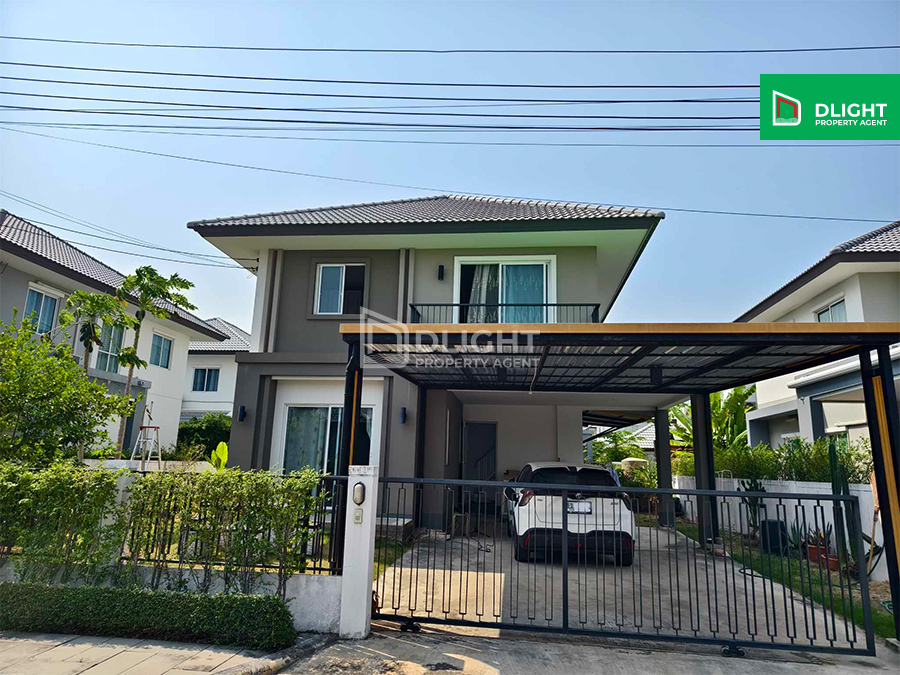 ขายบ้านสมุทรปราการ สำโรง : บ้านเดี่ยว ม.ชวนชื่นบางนา บางบ่อ เนื้อที่ 63.2 ตร.ว. 3 นอน 2 น้ำ ราคา 4.3 ล้านบาท