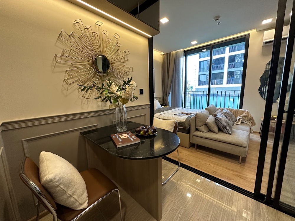 For RentCondoAri,Anusaowaree : For rent 1 bedroom, 1 bathroom, Noble Around Ari, beautifully decorated room, beautiful garden view