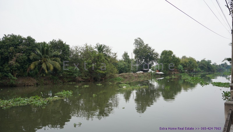 For SaleLandPhutthamonthon, Salaya : Land for sale, next to Maha Sawat Canal, Thawi Watthana District, 376 sq m.