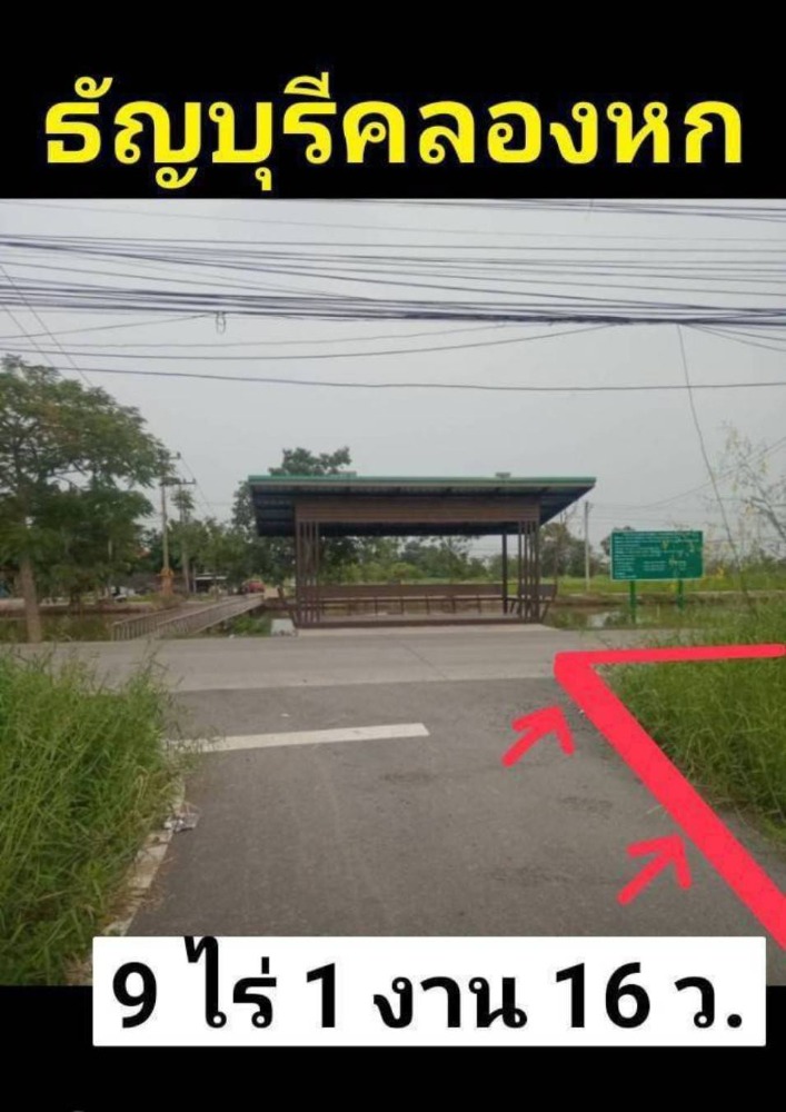 ขายที่ดินปทุมธานี รังสิต ธรรมศาสตร์ : ขายที่ดินธัญบุรีคลอง6 ซอยคลองหก21 คลองหลวง ใกล้ศาลธัญบุรี ม.เทคโนราชมลคล ทางด่วนกาญจนาภิเษก สนามบินดอนเมือง โรงพยาบาล แม็คโคร โลตัส โรงเรียน