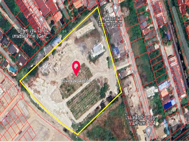 For SaleLandMin Buri, Romklao : Land for sale, large plot, Ramkhamhaeng 174, Minburi, 12 rai, near the Orange Line.
