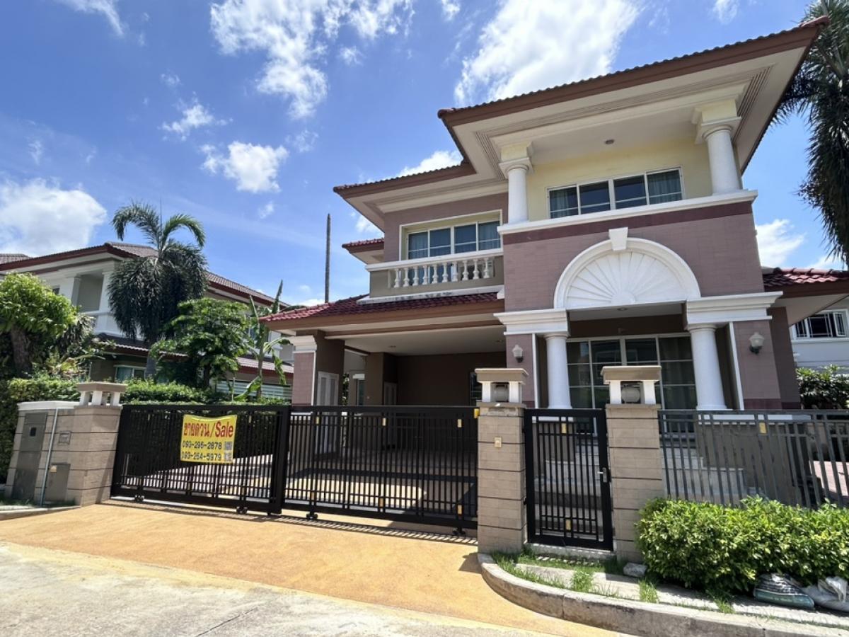 For SaleHouseLadkrabang, Suwannaphum Airport : House for sale next to the fence, private atmosphere (Nantawan Suvarnabhumi King Kaew) (Single house for sale, Choklap direction, size 84 sq m, usable area 337 sq m.