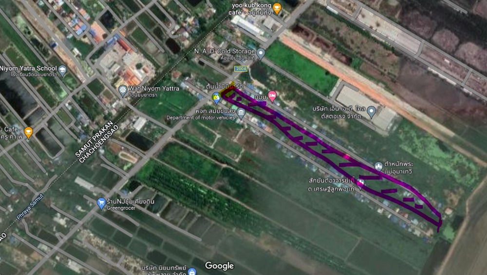 For SaleLandChachoengsao : Empty land for sale Near Wellgrow Industrial Estate, Pimpha, Bang Pakong, Chachoengsao.