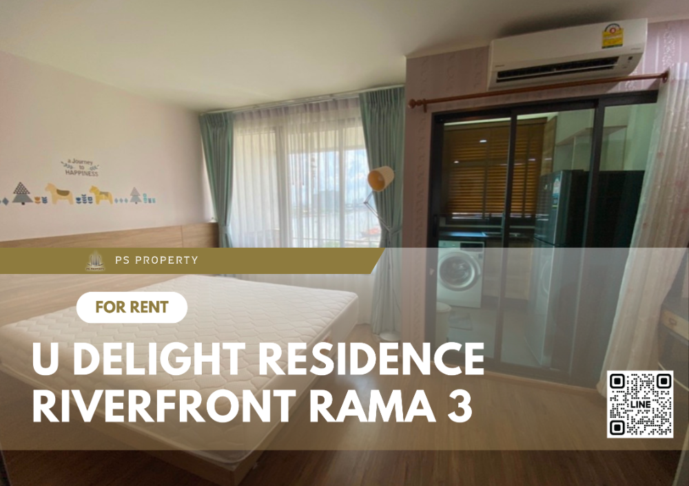 For RentCondoRama3 (Riverside),Satupadit : For rent📌U Delight Residence Riverfront Rama 3📌 Big room, furniture, complete electrical appliances.