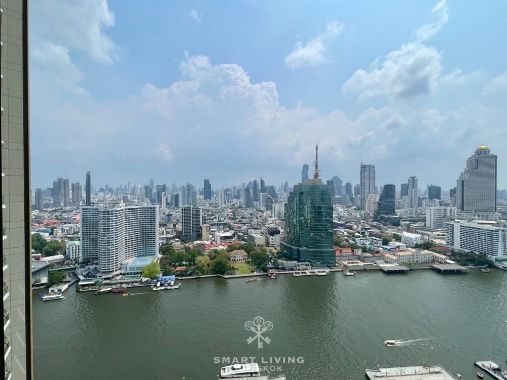 For RentCondoWongwianyai, Charoennakor : ⭐Relaxing with river view, near Iconsiam Nice decoration, fully furnished, ready to move in 60K